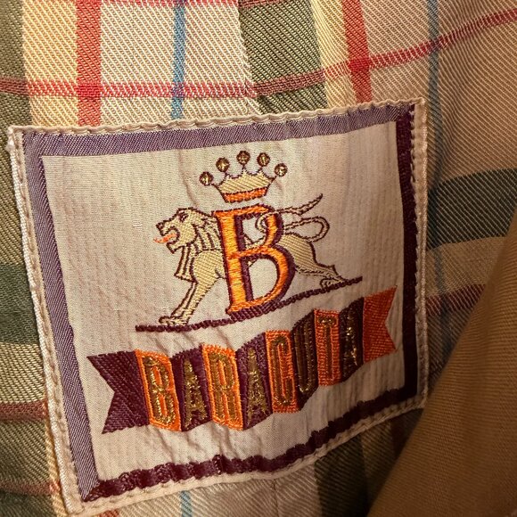 Vintage Baracuta Tan Car Coat – Made in Italy – Tartan Lined - Picture 5 of 12